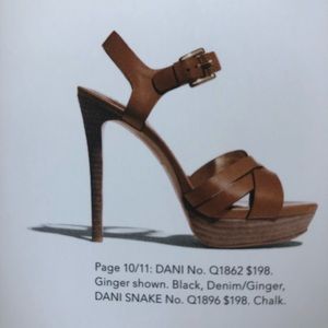 COACH Dani Veg Leather Ginger Shoe. Size 5.5